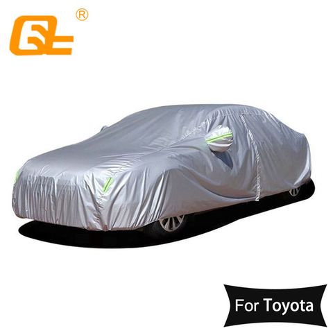 Housse de protection solaire universelle pour voiture, 190T, pour Toyota Camry Corolla RAV4 Yaris reiz, étanche à la poussière et à la neige ► Photo 1/5