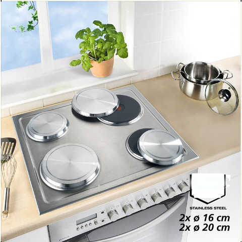 Ensemble de 4 pièces en acier inoxydable cuisinière électrique à gaz cuisinière couvre cuisinière protecteur cuisine cuisson accessoires almofada para table de cuisson ► Photo 1/6