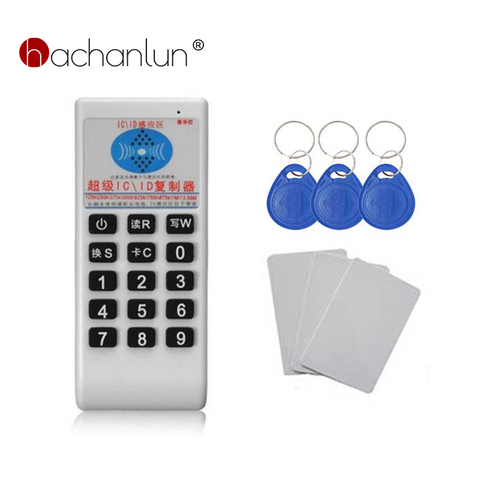 Lecteur de cartes RFID NFC IC portable 125Khz-13.56MHZ, copieur, copieur, graveur + 3 porte-clés 125KHZ + 3 cartes 13.56MHZ ► Photo 1/5