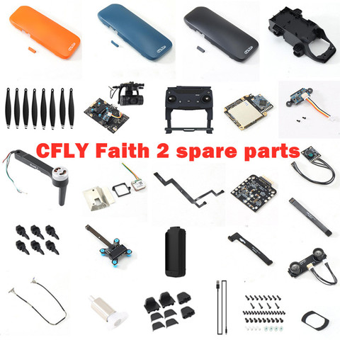 CFLY Faith 2 – pièces de rechange pour drone RC DF808, coque de lame, télécommande, caméra, carte de réception, câble, bras, chargeur GPS ► Photo 1/6