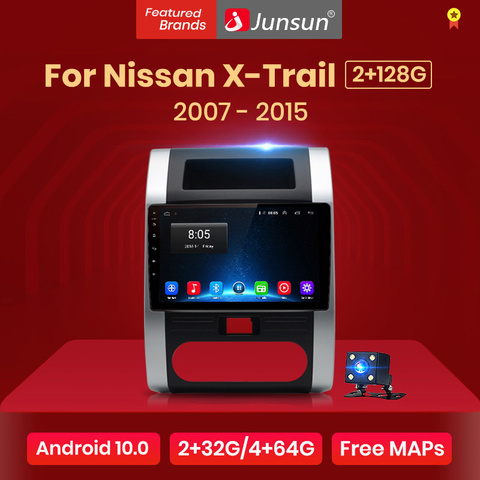 Junsun autoradio AI commande vocale 2 + 32GB Android 10 pour Nissan x-trail 2 T31 XTrail 2007-2015 autoradio lecteur vidéo multimédia ► Photo 1/6