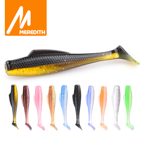 MEREDITH 8 pièces/lot DieZel Minnow pêche leurres souples appâts faciles à pêcher 80mm 5.9g leurres avec Pvc matériel t-tail et corps intelligent ► Photo 1/6