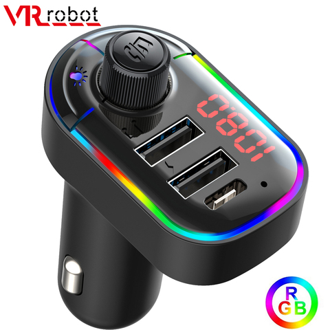 Transmetteur FM Bluetooth et Chargeur voiture 5.0 3.1A USB Kit