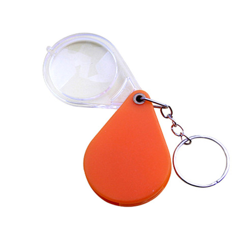 Loupe de poche porte-clés pliable 10X Loupe colorée Portable Mini Loupe de lecture bijoux, petits articles Lupa ► Photo 1/6