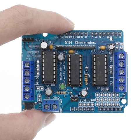 Funduino – panneau de commande de moteur pas à pas L293D, panneau d'extension d'entraînement de moteur 4.5-16V cc pour Arduino Mega2560 ► Photo 1/6