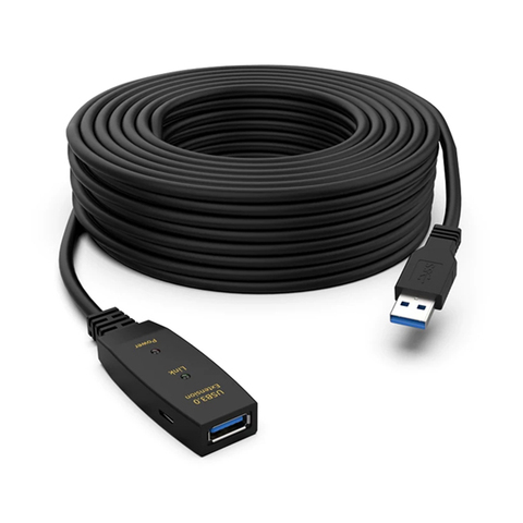 Câble d'extension actif USB-A 3.0 avec amplificateur, mâle vers mâle, 5 m, cordon répéteur, ► Photo 1/6