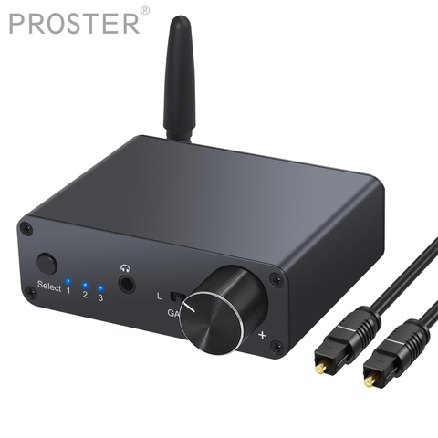 Convertisseur DAC Bluetooth PROZOR convertisseur numérique-analogique 192kHz avec amplificateur de casque récepteur Bluetooth V5.0 intégré ► Photo 1/6