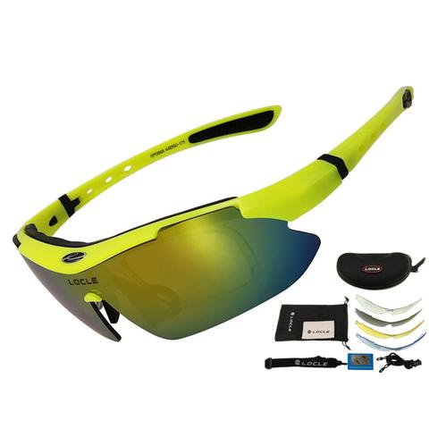 LOCLE lunettes de cyclisme UV400 polarisées lunettes de soleil de cyclisme hommes route vtt vélo vélo lunettes pêche équitation lunettes cyclisme lunettes ► Photo 1/6