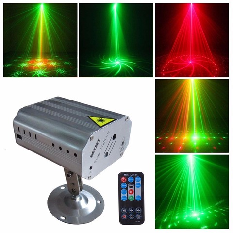 24 modes LED Disco Laser projecteur lumière effet de scène lampe stroboscopique pour DJ piste de danse noël maison fête éclairage intérieur spectacle ► Photo 1/6