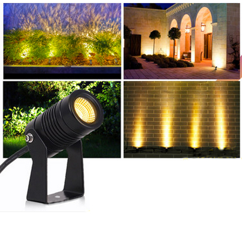 Lampe de jardin imperméable avec technologie COB, spot lumineux d'extérieur avec pic, idéal pour une pelouse ou un sentier, 1/3/5W, dc 12v, ac 220v ► Photo 1/6