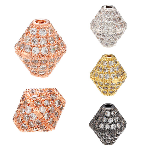 ZHUKOU-cristal en laiton irrégulier pour femmes, perles d'espacement, 9x11mm, bricolage fait à la main, modèle d'accessoires de bijouterie: VZ236 ► Photo 1/6