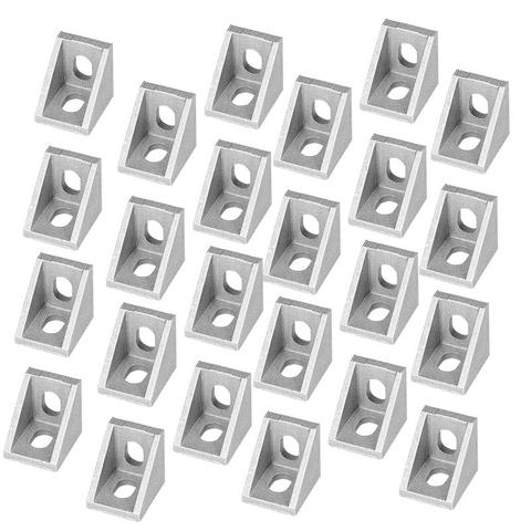 50pcs en alliage d'aluminium coin supports Joint Angle L support attache pour T fente aluminium Extrusion meubles 2028 2022 ► Photo 1/6