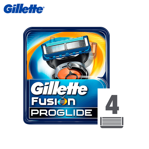 Cartouches de rechange pour Gillette Fusion ProGlide, 4 pièces lames de rasoir de rasage pour hommes soins du visage machine à raser lames de rasage cassettes pour le rasage gillette mach3 lame de rasage ► Photo 1/3