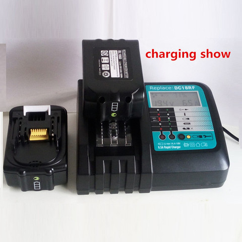 Chargeur de batterie au Lithium pour Makita, rapide, LCD, 14.4 a, 100 V 18V, tension 240-V, refroidissement du ventilateur, haute qualité ► Photo 1/6