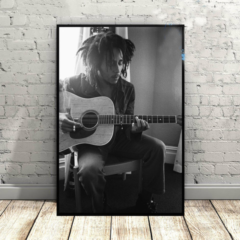 Affiche de chanteur de musique Bob Marley imprimée, image murale en toile moderne à la mode pour salon chambre à coucher, décoration de maison ► Photo 1/2