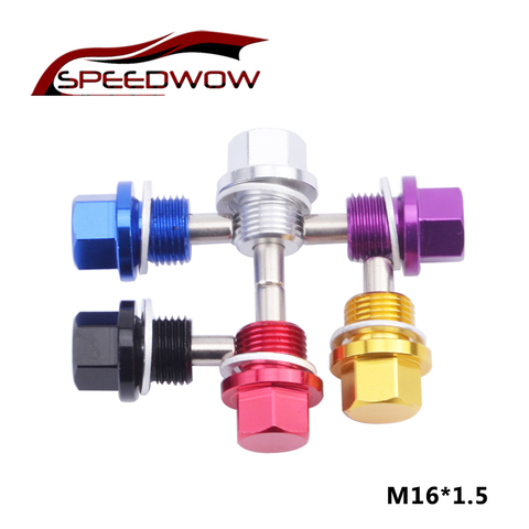 SPEEDWOW M16 * 1.5 magnétique huile carter écrou vidange huile bouchon vis huile vidange huile bouchon écrou course boulons ► Photo 1/6