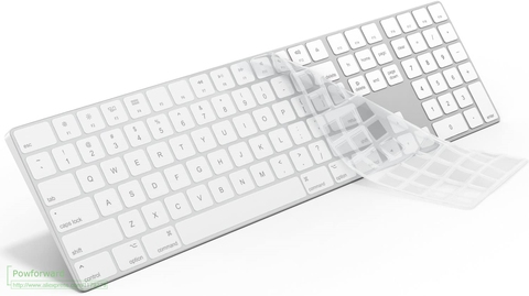 Pour iMac filaire clavier Apple A1243 A1843 MB110LL/B avec clavier numérique Version américaine Silicone clavier couverture protecteur peau ► Photo 1/5