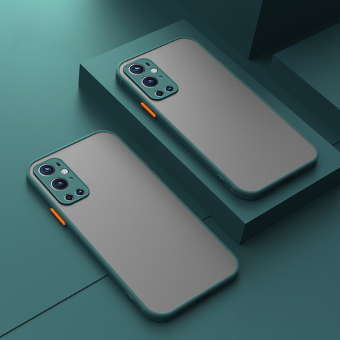 Translucide givré Pour Oneplus 9 Pro Coque De Téléphone En Silicone Cadre Dur Couverture Arrière Transparente Pour Un plus 9 pro 8T ► Photo 1/6