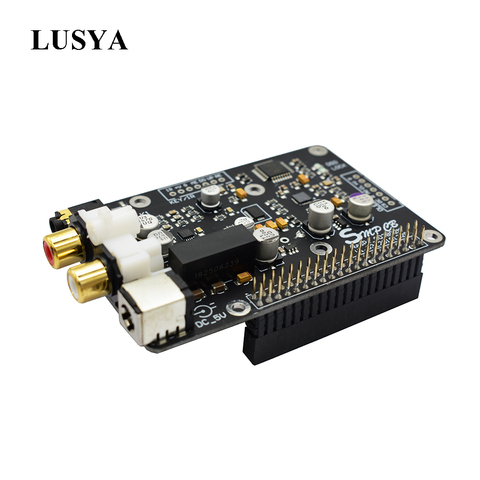 Carte de décodeur de diffusion numérique Lusya ES9038Q2m OPA1612 Op I2S 32bit/384K DSD128 DAC pour Raspberry Pi 2B 3B 3B + 4B G3-001 ► Photo 1/6