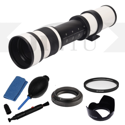 JINTU 420-800mm F/8 MF Téléobjectif pour CANON 1200D 1300D 4000D 450D 550D 650D 760D 800D 77D 90D 80D 70D 5DIV 5DIII Caméra ► Photo 1/6