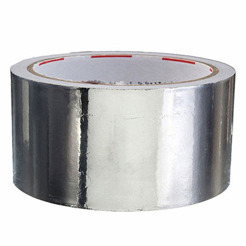 Ruban adhésif en Aluminium résistant aux hautes températures, 5cm x 17m, utile pour les réparations de conduits ► Photo 1/3