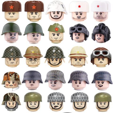 Accessoires pour armes de soldats militaires WW2, blocs de construction pour armes, casques pour armes, pièces pour armes, jouets ► Photo 1/1