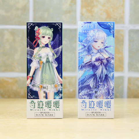Marque-page en papier Anime Miracle Nikki, marque-page en papier, nouvelle collection de 32 pièces/ensemble, marque-page, support de livre, carte à messages ► Photo 1/5
