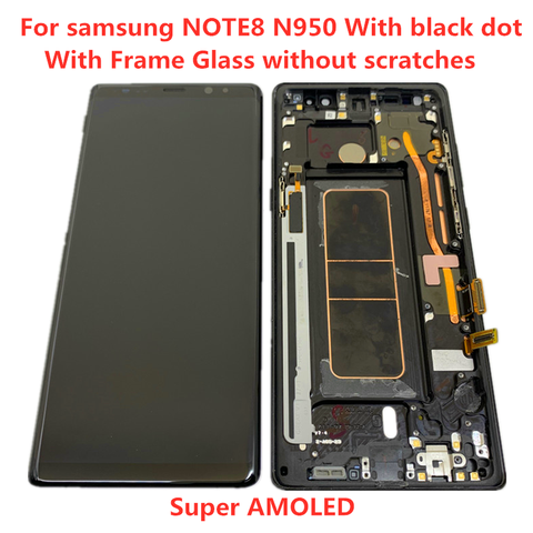 AMOLED d'origine avec cadre pour Samsung Galaxy NOTE 8 LCD N950A N950U N950F N950V écran tactile assemblée avec des points noirs ► Photo 1/6