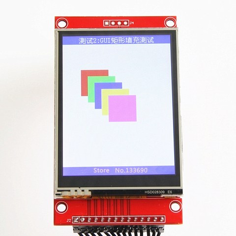 Module LCD TFT 2.8 pouces ILI9341 pilote avec circuit intégré tactile XPT2046 240 (rvb) * 320 port série SPI (9 IO) pour uno r3 mega raspberry pi ► Photo 1/4