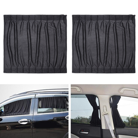 Paire 50cm voiture côté fenêtre rideau RV camping-Car remorque camion pare-soleil couverture Anti-UV soleil chaleur ombre voiture intérieur accessoires ► Photo 1/6