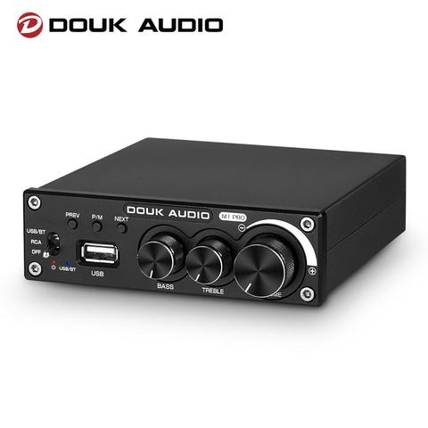 Douk – amplificateur de puissance stéréo M1 PRO HiFi, Bluetooth 5.0, récepteur sans fil, lecteur USB, caisson de basses 160W x 2 ► Photo 1/6