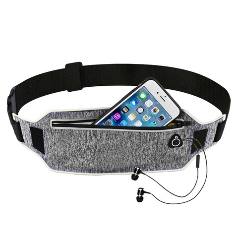 Pochette professionnelle à la taille pour la course à pied, pour Sport pour téléphone portable, pour hommes et femmes, avec pochette cachée, sacs de gymnastique ► Photo 1/5