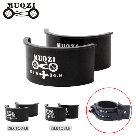 MUQZI-cale de Conversion pour dérailleur avant de vélo, adaptateur avant de 28.6 à 31.8, 28.6 à 34.9, 31.8 à 34.9mm, réglage des ouvertures ► Photo 1/6