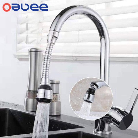 Oauee-robinet de cuisine réglable pivotant à 360 degrés, pulvérisateur double Mode, filtre diffuseur, buse d'économie d'eau, robinet ► Photo 1/6