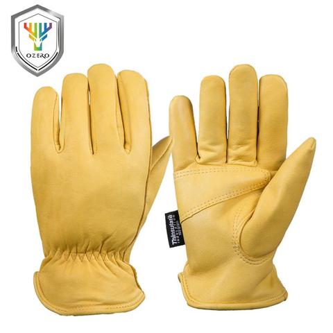 OZERO – gants de moto en cuir pour homme, coupe-vent chaud, Anti-froid, antidérapants, pour Snowboard, randonnée, Ski, course ► Photo 1/6
