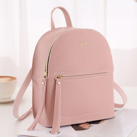 25 # mode dame sac à dos Mini doux au toucher multifonction petit sac à dos femmes dame sac à bandoulière femmes ► Photo 1/6