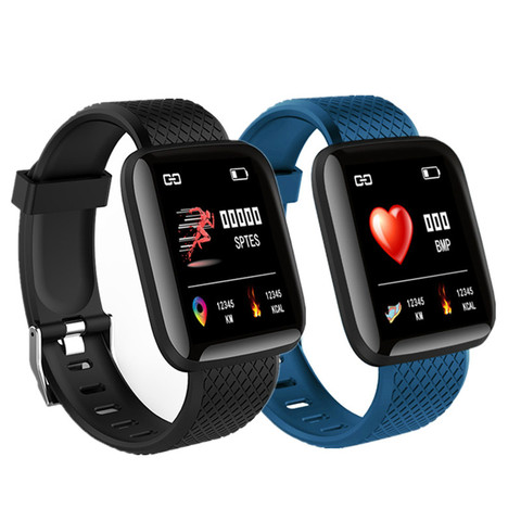 ConnectFit – montre connectée 116 Plus pour Android, étanche, podomètre, moniteur d'activité physique, de pression artérielle et de fréquence cardiaque, D13 ► Photo 1/6