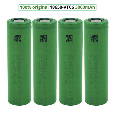 Batterie Li-ion VTC6 3.7V 3000mAh 18650, décharge 30a pour outils E-cigarette, jouets outils lampe de poche ► Photo 1/6