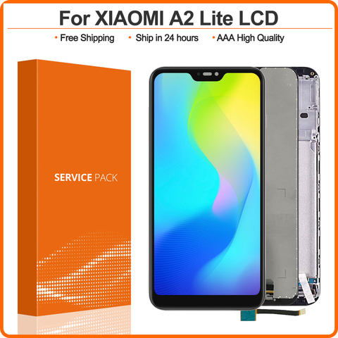 5.84 pouces affichage pour Xiaomi Mi A2 Lite écran tactile numériseur remplacement pour Xiaomi Redmi 6 Pro LCD Mi A2 Lite LCD ► Photo 1/6