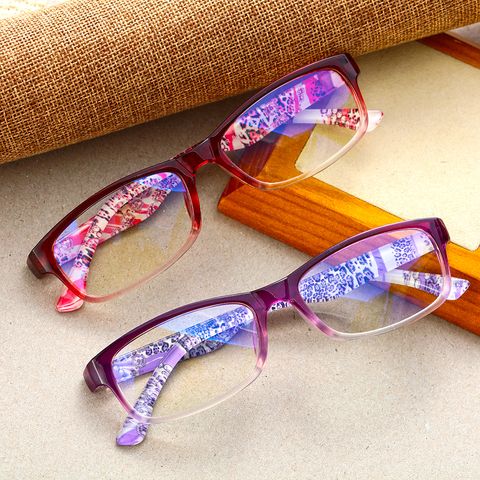 1Pc 2022 femmes résine lunettes de lecture Anti-lumière bleue presbyte radioprotection Portable ultra-léger lunettes Vision soin chaud ► Photo 1/6