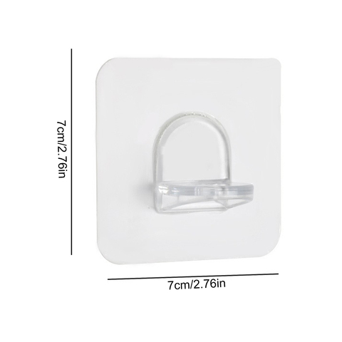 10 pièces étagère Support adhésif chevilles en plastique placard armoire étagère Support Clips mur cintre pour cuisine salle de bain accessoires ► Photo 1/6