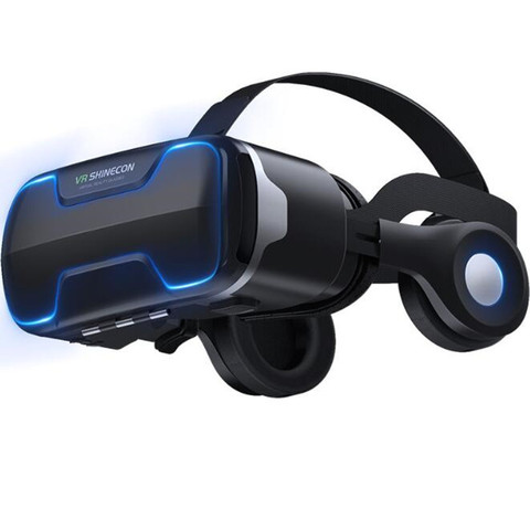 Casque stéréo de casque de carton de VR de boîte à lunettes de la réalité virtuelle 3D de Blu-Ray VR pour le Smartphone d'ios Android, bascule de Bluetooth ► Photo 1/6