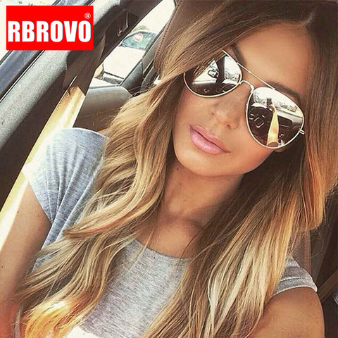 RBROVO 2022 classique pilote femmes lunettes De soleil Vintage métal lunettes rue Beat Shopping miroir Oculos De Sol Gafas UV400 ► Photo 1/6