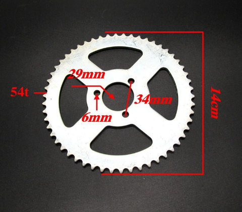 Pignon et engrenages à chaîne à dents pour moto, 74T, 54T, 41T, 55T, 39T, 68T, 35T, 37T, 29T, pièces de Modification universelles pour moto, accessoires ► Photo 1/1