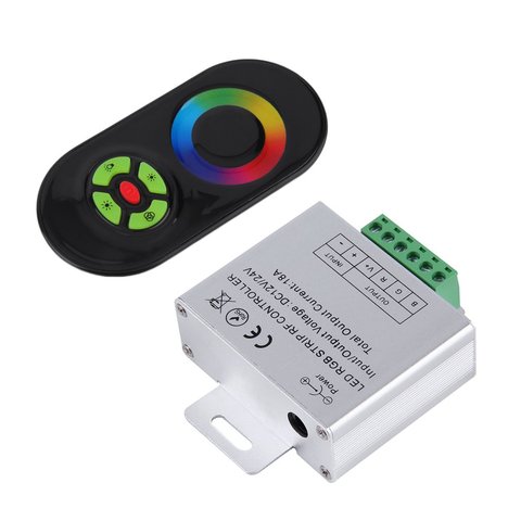 Nouveau contrôleur tactile rvb DC12V 24V sans fil LED de contrôle RF écran tactile LED gradateur RGB télécommande ► Photo 1/6