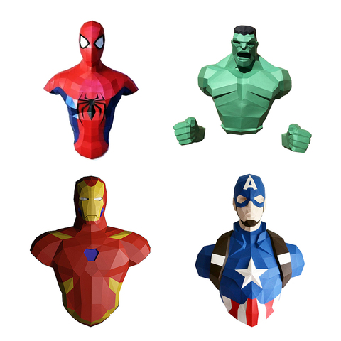 85cm Papercraft Art mural Sculpture modèle papier modèle jouet Papercraft figurines d'action Puzzles figurines d'action jouets cadeaux ► Photo 1/1