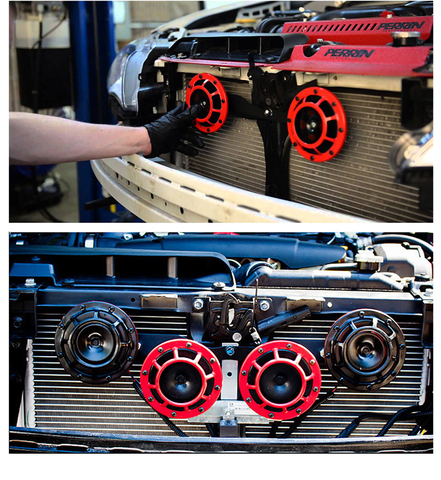 Klaxon de voiture multicolore rouge/noir 139Db 12V une paire pour Subaru Impreza WRX Evo nouveau ► Photo 1/6