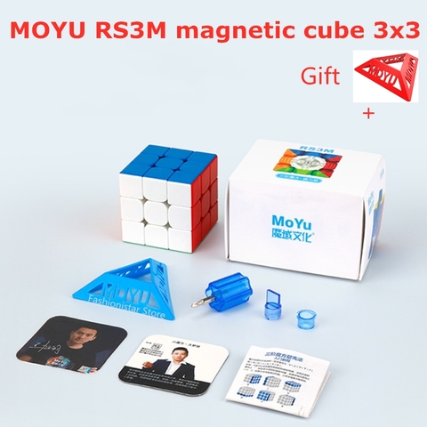 2022 Moyu Rs3 m cube magnétique 3x3x3 Cube magique MF3RS3M 3x3 Magico cubo 3x3 RS3M Cube magnétique 3*3 vitesse Puzzle jouets pour enfants RS3M Magnetic Cube 3x3x3 Speed Puzzle cube game cube game gear ► Photo 1/6