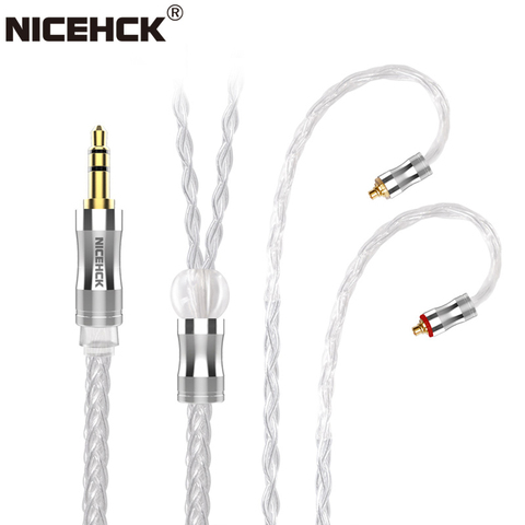 NiceHCK – câble pour écouteurs LitzPS Pro 8 Core 4N, en argent pur, 3.5mm/2.5mm/4.4mm, MMCX/NX7/QDC/0.78, 2 broches, pour CIEM MK3 ST-10s LZ A7 ► Photo 1/6