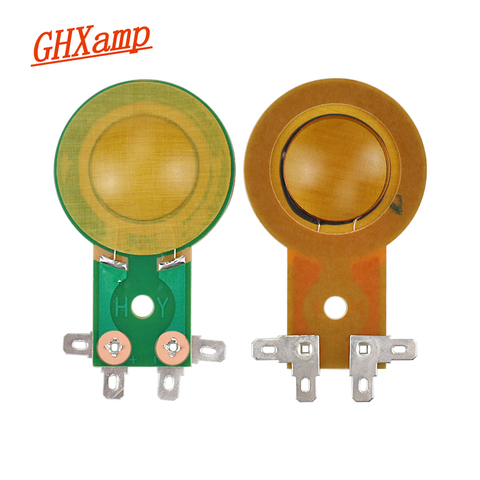 GHXAMP universel 25.5mm triple voix bobine corne tweeter diaphragme résine Film Long cadre pilote tête scène haut-parleur réparation 2 pièces ► Photo 1/6